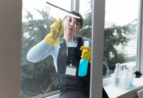 Nettoyage de vitres intérieures et extérieures à Brando